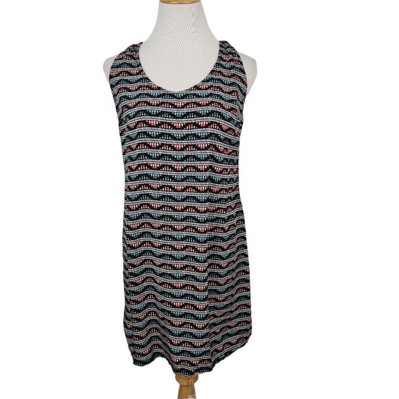 Old Navy Dresses & Skirts - Old Navy Dress Women's Extra Small Tank Keyhole Racerback Mini Multi Color Print